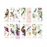 Set de 28 Piezas Marcador de Página para Libro Diseño de Aves Dibujos