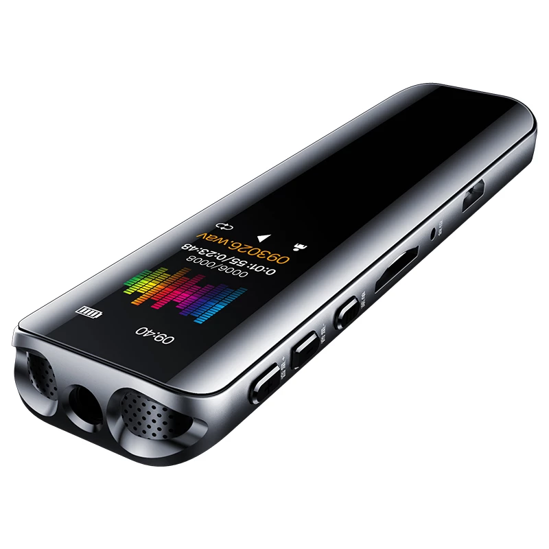 Grabadora Digital de Voz Sonido 8GB Mp3 V39 Doble Micrófono