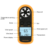 Anemómetro y Termómetro GM816 Medidor Velocidad del Viento