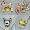 Pin Bob Esponja Fuck Off Arcoiris Serie Dibujos Animados Metálico