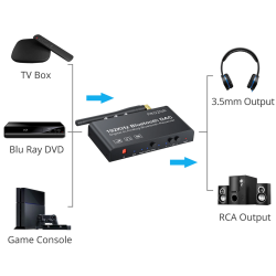 Conversor de Audio DAC Hifi con Receptor Bluetooth Prozor 192khz Control Remoto