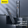 Presentador de Diapositivas Baseus con Puntero Láser PPT USB USB-C